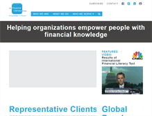 Tablet Screenshot of financialliteracygroup.com